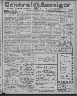 Münchner neueste Nachrichten Dienstag 17. Mai 1898