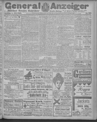 Münchner neueste Nachrichten Samstag 21. Mai 1898