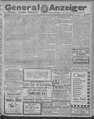 Münchner neueste Nachrichten Montag 23. Mai 1898