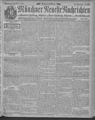 Münchner neueste Nachrichten Mittwoch 25. Mai 1898