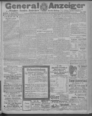 Münchner neueste Nachrichten Freitag 3. Juni 1898