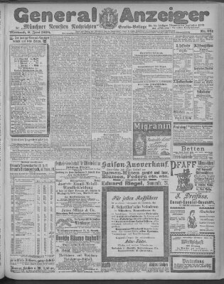 Münchner neueste Nachrichten Mittwoch 8. Juni 1898