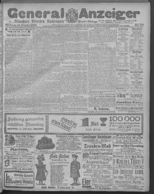 Münchner neueste Nachrichten Mittwoch 12. Oktober 1898