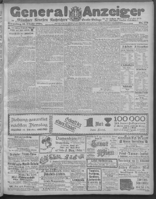 Münchner neueste Nachrichten Donnerstag 13. Oktober 1898