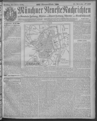 Münchner neueste Nachrichten Freitag 28. Oktober 1898