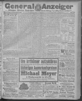 Münchner neueste Nachrichten Donnerstag 3. November 1898