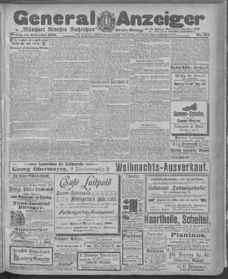 Münchner neueste Nachrichten Montag 14. November 1898