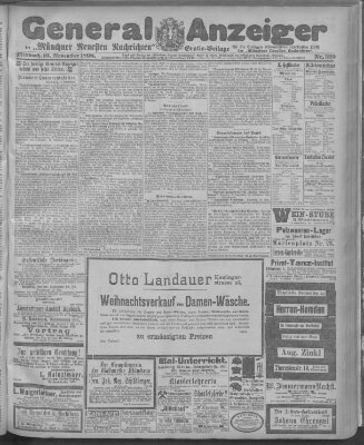 Münchner neueste Nachrichten Mittwoch 16. November 1898