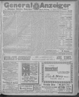 Münchner neueste Nachrichten Donnerstag 17. November 1898