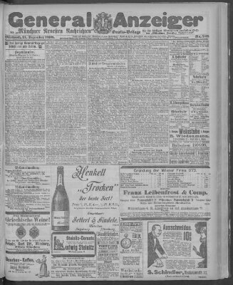 Münchner neueste Nachrichten Mittwoch 21. Dezember 1898