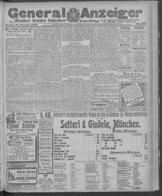 Münchner neueste Nachrichten Freitag 23. Dezember 1898