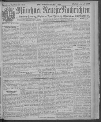 Münchner neueste Nachrichten Samstag 24. Dezember 1898