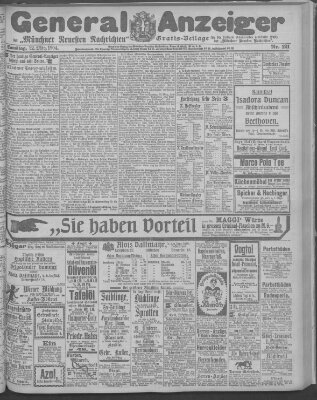 Münchner neueste Nachrichten Samstag 12. März 1904