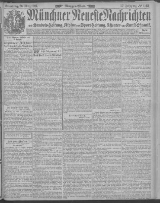 Münchner neueste Nachrichten Samstag 26. März 1904