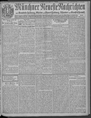 Münchner neueste Nachrichten Monday 11. April 1904