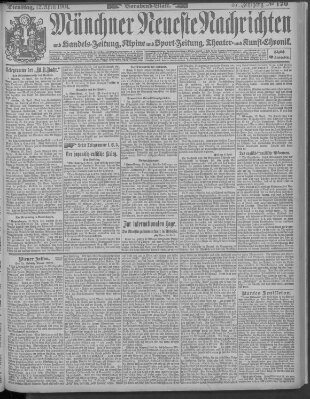 Münchner neueste Nachrichten Dienstag 12. April 1904