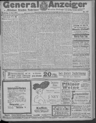 Münchner neueste Nachrichten Dienstag 12. April 1904