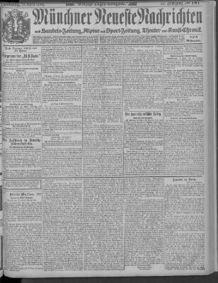 Münchner neueste Nachrichten Montag 18. April 1904