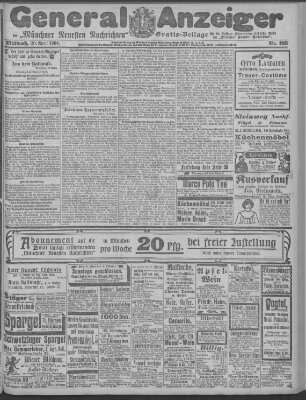 Münchner neueste Nachrichten Mittwoch 20. April 1904