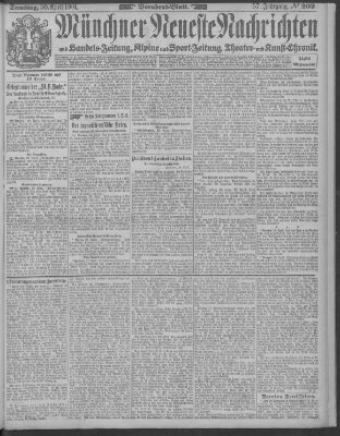 Münchner neueste Nachrichten Samstag 30. April 1904