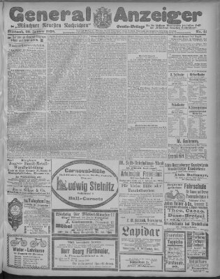 Münchner neueste Nachrichten Mittwoch 26. Januar 1898