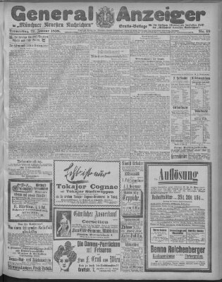 Münchner neueste Nachrichten Donnerstag 27. Januar 1898