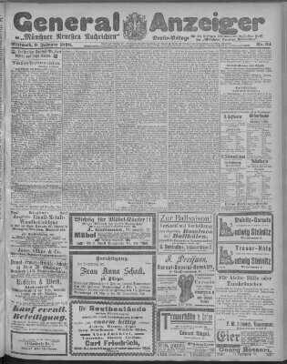 Münchner neueste Nachrichten Mittwoch 9. Februar 1898