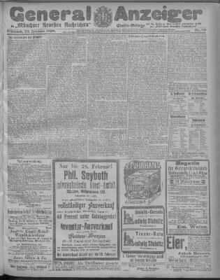 Münchner neueste Nachrichten Mittwoch 23. Februar 1898