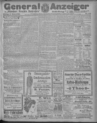 Münchner neueste Nachrichten Freitag 4. März 1898