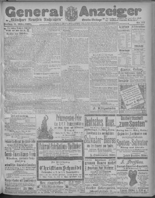 Münchner neueste Nachrichten Freitag 11. März 1898