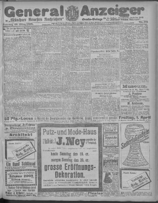 Münchner neueste Nachrichten Sonntag 20. März 1898