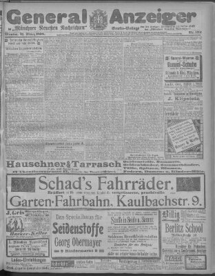 Münchner neueste Nachrichten Montag 21. März 1898