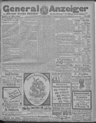 Münchner neueste Nachrichten Freitag 25. März 1898