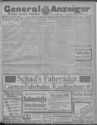 Münchner neueste Nachrichten Montag 28. März 1898