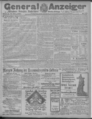 Münchner neueste Nachrichten Mittwoch 30. März 1898