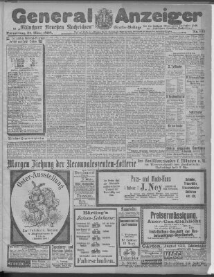 Münchner neueste Nachrichten Donnerstag 31. März 1898