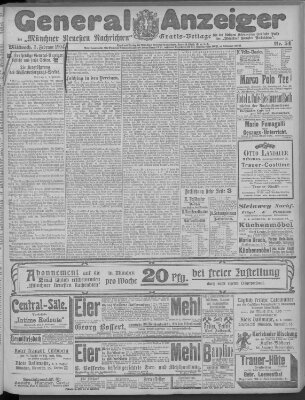 Münchner neueste Nachrichten Mittwoch 3. Februar 1904