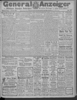 Münchner neueste Nachrichten Donnerstag 4. Februar 1904