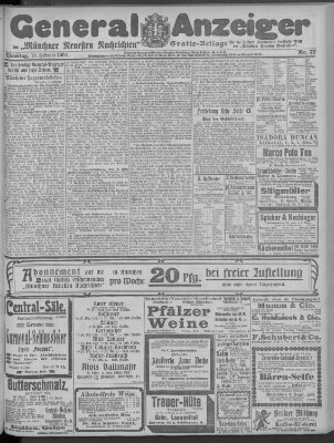 Münchner neueste Nachrichten Dienstag 16. Februar 1904