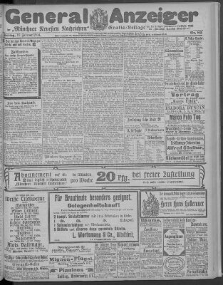 Münchner neueste Nachrichten Freitag 19. Februar 1904