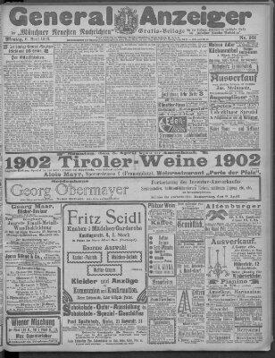 Münchner neueste Nachrichten Montag 6. April 1903