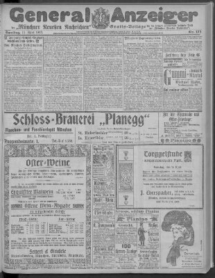 Münchner neueste Nachrichten Samstag 11. April 1903