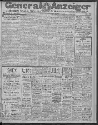 Münchner neueste Nachrichten Mittwoch 29. April 1903