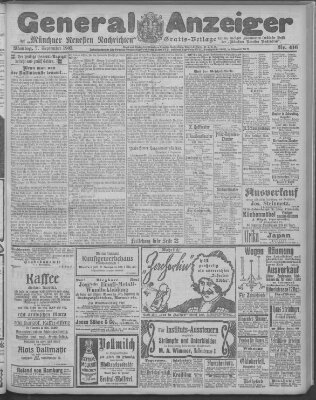 Münchner neueste Nachrichten Montag 7. September 1903