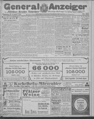 Münchner neueste Nachrichten Dienstag 29. September 1903