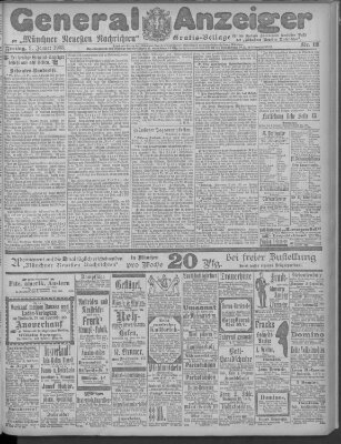 Münchner neueste Nachrichten Freitag 9. Januar 1903