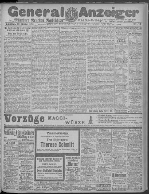 Münchner neueste Nachrichten Samstag 10. Januar 1903