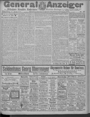 Münchner neueste Nachrichten Donnerstag 15. Januar 1903