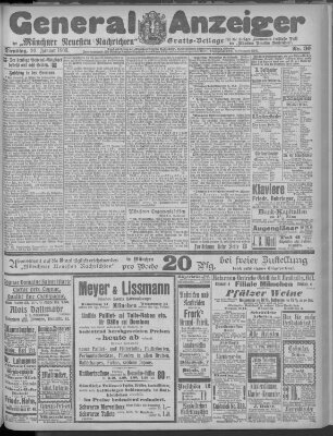 Münchner neueste Nachrichten Dienstag 20. Januar 1903