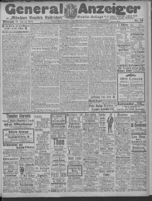 Münchner neueste Nachrichten Mittwoch 28. Januar 1903